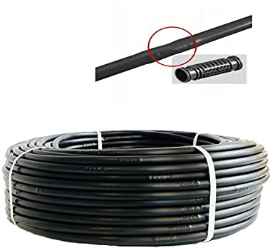 UZMAN Tropfschlauch Bewässerung Tropferabstand 33cm Perlschlauch Bewässerungssystem Sprührohr Tropfrohr 16 mm Gartenbewässerung Gartenschlauch (400 Meter)