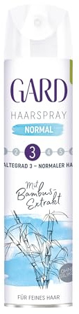GARD Haarspray 250 ml, Normal, Dose, normaler Halt, silikonfrei, Sprühdose | Styling-Spray für feines Haar, feine Zerstäubung, Natürlicher Halt, Pflegende Wirkung, 250 ml Dose, Sprühdose
