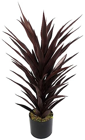 Leaf Design UK Artificial Tropical House Plant,Red,85cm