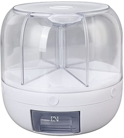 Contenedor Para Almacenamiento De Granos De Alimentos, Caja Para Almacenar Granos Giratoria, Dispensadores De Granos De Arroz, Granos De Café Para El Hogar Y La Cocina