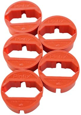 N&L 5x Pinfix Steckdosenadapter (rot)
