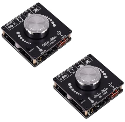 ZK-1002M Mini 2.0 100Wx2 5.0 Power Audio Amplifier Board Stereo Amp Amplifier AUX USB 2 Pieces