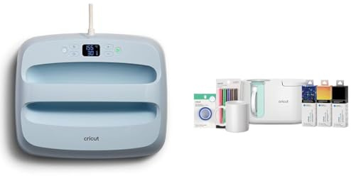 Cricut EasyPress 3 | Plaque chauffante 30cm x 25cm | Chauffe jusqu'à 205 °C | Presse à Chaud Compatible Bluetooth pour Fer sur Vinyle, Infusible Ink et Sublimation & Mug Press, Kit de démarrage
