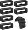 Amzpas 6 Stück Silikon Uhrenarmband Schlaufe, 22mm Verschlussring für Garmin Forerunner 255/965, Venu 3/2, Fenix 7/7 Pro/6, EPIX/Epix Pro 47mm, Armband Schlaufe