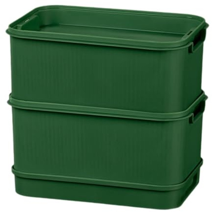 JISADER Keimgerät Tablett Katze Gras Pflanzer Tablett Kindergarten Tablett 2 Schichten für Gewächshaus Garten, Dunkelgrün