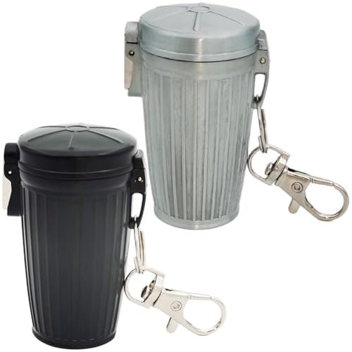 Tragbarer Mini-aschenbecher Deckel, 2 Stück, Kleiner -aschenbecher, Winddichter Zigarrenaschenbecher, Schlüsselanhänger Für Outdoor-Reisen, Camping, Picknick, Zuhause, Auto