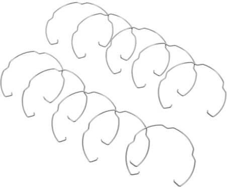 Kisangel 20stücke Ersatz-leuchtenbefestigungsclips Aus Manganstahl Für Led-einbauleuchten Wiederverwendbar Installieren Vielseitig Einsetzbar Für Decken Und Paneellampen Kompakt Und Tragbar