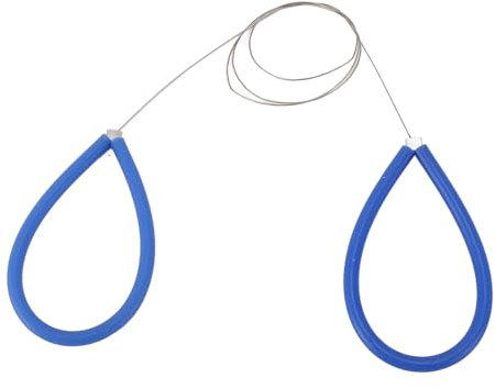 Efficient Clay Cutting Tool Steel Wire Pottery Cutter, Convenient Design Stainless Steel Wire Clay Cutter with Comfortable Silicone Grip for Pottery Making Sculpture Cheese (Blue)