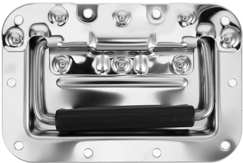 SEWOART Toolbox Handle Recessed Pull Handle Cover Ring for Flight Case Speaker Cabinet and Industrial Box Easy Install Grip for Travel Camping and Vehicle Storage
