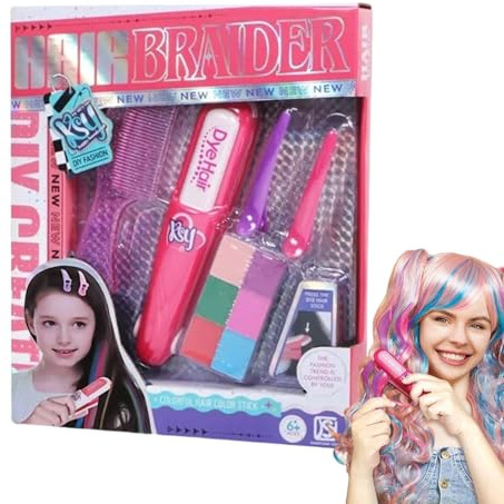 Hårfärgningsstänger set för barn, hårkrita för barn, tvättbar tillfällig hårfärgning, hårkrita, hårmakeup,