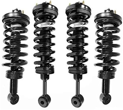 MEXWLOP Conversione completa da airbag a montante a molla elicoidale, for Expedition Navigator Kit di riparazione della valvola delle sospensioni pneumatiche