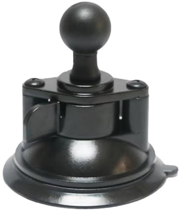 AsrMyjcx Base de Ventosa con Rosca de 1/4, Ligera, Fuerte succión, fácil de Instalar, Adaptador de Bola con Bola de tamaño B de 1 Pulgada para Coche.