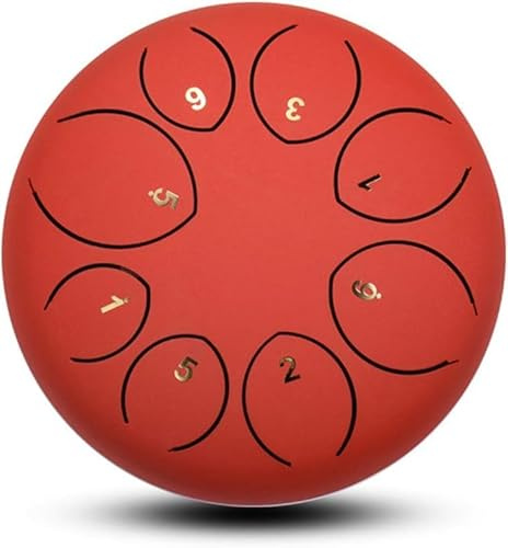 12 Ih 8-tone Steel Tongue Drum, Hd P Drum, Percussion Instrument With Drum Mallets, E