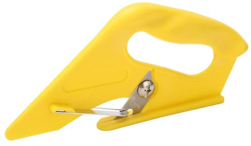 Saluaqui Cutter de Tapis Universel avec Lame Incisive, Couteau à Poussée Multifonctionnel dans un Matériau Robuste ABS pour la Coupe de Piles en Boucle Professionnelle, Compacte et Portable pour