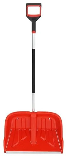 Pala da neve rossa 136 cm in alluminio – Stabile pala da neve per eliminare efficacemente la neve, ideale per famiglie e servizi invernali