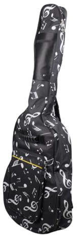 BESTonZON Gitarrentasche Oxford Gewebe Gepolstert Baumwoll Rucksack für 40-41 Zoll Akustikgitarre Schultertasche Atmungsaktiv Abriebfest Strapazierfähig für Damen und Herren