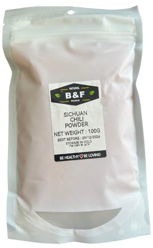 Poudre de Piment du Sichuan 100 g - Épice Asiatique Naturelle - Saveur Florale et Citronnée - Idéal pour Cuisine Chinoise et Plats Épicés