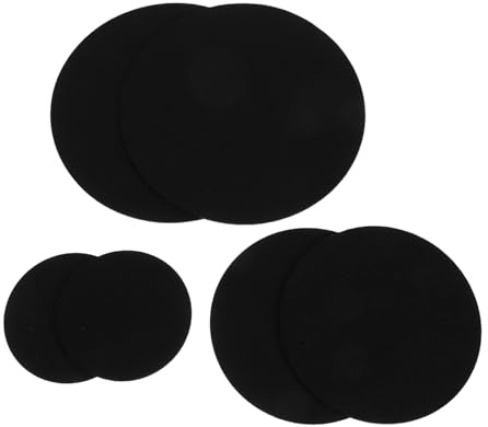 HIAKDOFT 6 pièces Lot de Dessous Tapis de Pot Feutre Double Face Absorbants Ronds Variées pour Boissons et Plantes Utilisation Intérieure et Extérieure Protection des Surfaces