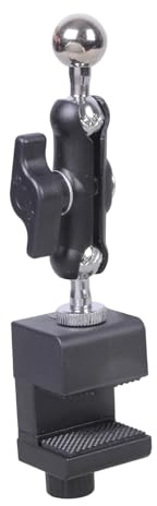 ULIJTH Abrazadera de trípode ajustable para teléfono de 17 mm, cabeza de bola de 48 mm de grosor, soporte para fotografía, transmisión en vivo, soportes de cámara de escritorio, abrazadera de resorte