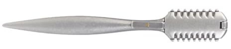 BATHVEVE Haarschneiderkamm Metall Doppelseitiger Haarverdünnungskamm mit Tasche Salon Haarschneidewerkzeug für Präzises Trimmen und Styling