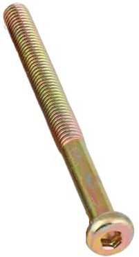 2~10 Pz Colore Zinco Testa Piatta Esagono Incassato Bulloni for Mobili M6M8 Acciaio Al Carbonio Vite Esagonale Connettore Di Fissaggio for Cabinet(M6x70mm HT -5pcs)