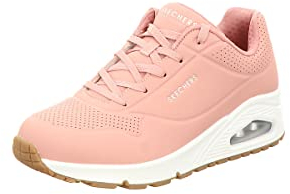 Skechers Women's Uno Stand on Air Sneaker, Rose, 5 UK