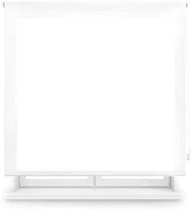 Blindecor Ara | Lichtdurchlässiges Rollo | Weiß | 160 x 175 cm (BxH) | Stoffgröße 157 x 170 cm | Rollos für fenster