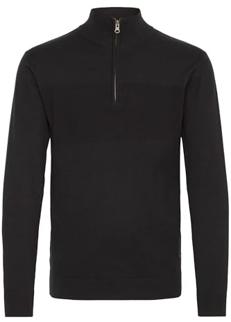 Indicode IDErno stickad tröja för män, troyer finstickad tröja, Svart (999), XL