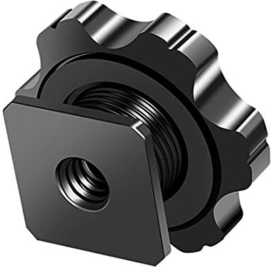 FEICHAO Universal Cold Shoe Mount Mic to Flash Adapter mit 1/4 Zoll Gewinde Loch für Kamera Camcorder Rigs Flash LED Monitor (Universalhalterung)