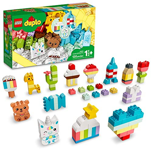 LEGO DUPLO Creative Building Time 10978 Colorful Construction Toy for Preschoolers Aged 18 Months and up (120 Pieces)