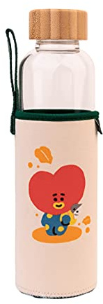 Grupo Erik Botella BT21 Tata - Botella agua cristal para niños 500ml