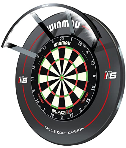 WINMAU Polaris Dart Beleuchtung - Schlankes Schwarzes Design 120 Grad Dartscheibe Licht Mit Magnetbefestigung - Kompatibel Mit Allen WINMAU Dartscheiben - Professionelles Dartzubehör