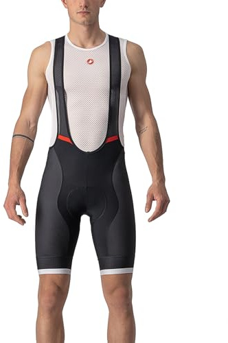 CASTELLI Competizione Kit BIBSHORT, Pantaloncini Ciclismo Uomo, Black/Silver Gray, S