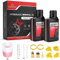 CHUMXINY kit Purge Frein pour Shimano Freins à Disque Hydrauliques, Comprend 300ML de Iiquide de Frein Minérale, Un Entonnoir Transparent et des Instructions.