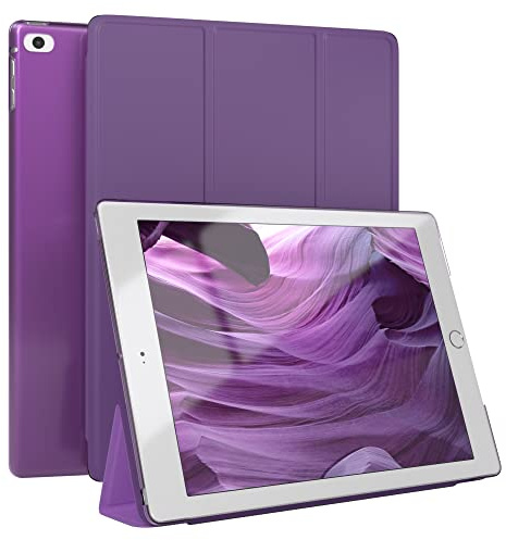 EAZY CASE - Skyddshölje för iPad Air / 2017/2018 Smart Cover Tablet Smartcase med ställfunktion Flip ståfunktion Sleep Wake Up Syntetiskt läder Lila
