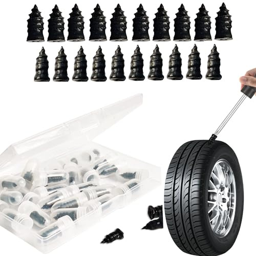 Reifenreparaturgummi, Autoreifen-Reparaturset, Motorrad, universeller Reifenreparaturgummi, Schnellreparatur-Nagel mit Schraubendreher (S10 + L10)