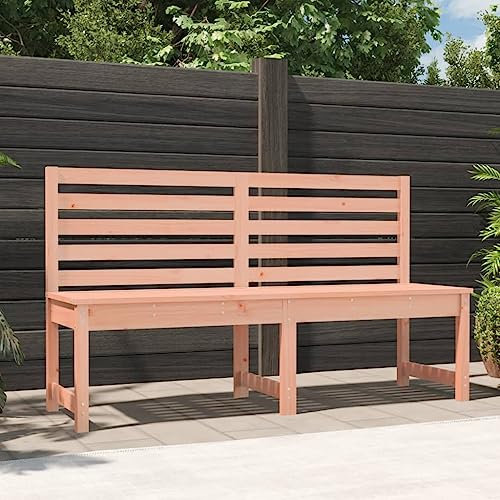 Gecheer Gartenbank Holzbank Sitzbank Gartenbankpark für 2-3 Sitzer,Balkonbank Parkbank Flurbank Terrassenbank für Terrasse,Balkon,Garten 157,5 cm Massivholz Douglasie