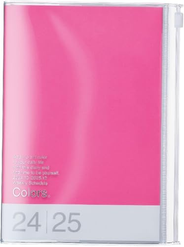 MARK'S 2024/2025 Taschenkalender B6 vertikal, Colors, Pink: Von Oktober 2024 bis Dezember 2025