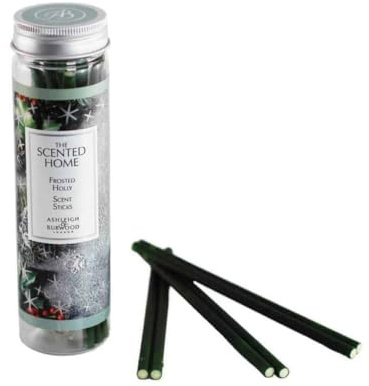 ASHLEIGH & BURWOOD Frosted Holly Scent Sticks (6 Pack, 6 Pieces, 7 Inches, Incense Sticks)