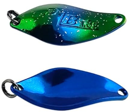 Señuelos ondulantes de colores para pesca de trucha en estanque, paquete de 2 (IT22-PM)