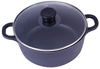 CIYODO Olla De Fideos Instantáneos Olla Sopera De Asas Black