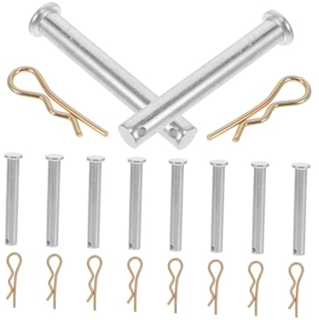 LIFKOME Scaffolding Coupling Pin Hitch Pin Clip and 11mm Diameter x 70mm Length for Construction Scaffold Accessories 10pcs Set for Secure Scaffolding Equipment