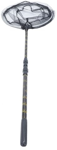 TOYANDONA Filet De Pêche à La Mouche Portable Filet De Pêche Extensible 1,5 m en 3 Sections à l'usure 35 Cm pour Lac Rivière Et Bateau