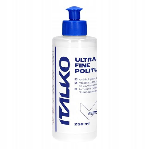 ITALKO Polierpaste 250ml – Schleifpaste Mattierungspaste Hologrammentferner Lackreiniger – Gelber Weißer Grüner Blauer Grauer Kork – Profi Autopolitur für Lackaufbereitung