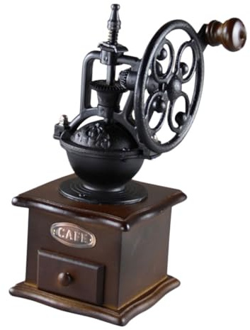 CLISPEED Macinacaffè Manuale Per Chicchi Di Caffè Piccolo in Stile Vintage Con Maniglia, Smontabile Per Facile Pulizia, Compatto Per Uso in Cucina, Ufficio e Viaggi