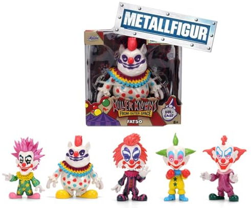 Jada Toys Killer Klowns from Outer Space Figur (1 Stück) - 1 von 5 Space Invaders Sammelfiguren aus Metall für Film-Fans & Sammler ab 8 Jahre, Auswahl per Zufallslos, 6,5 cm, Welle 1