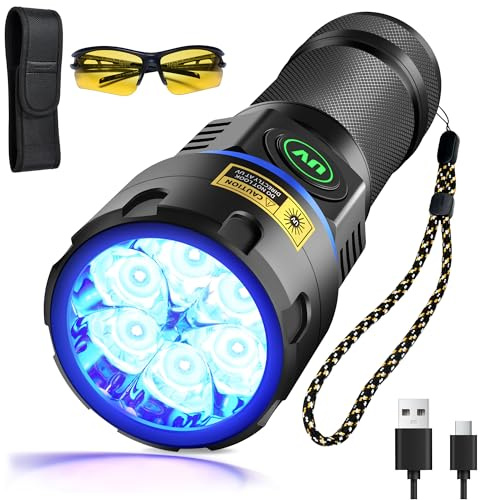 DARKBEAM UV Ficklampa 395nm Svart ljus 6xLED Blacklight
