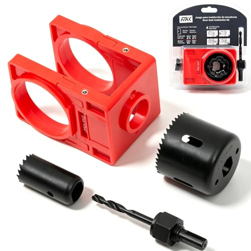 Uadme Door Lock Installation Kit, Adjustable Jig for 35-45mm