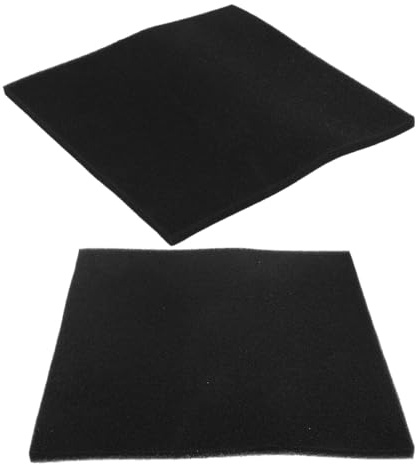 ERINGOGO Tappetino Antispruzzo D’olio per Auto 2 Pezzi 50x50x2 Cm in Materiale Assorbente Nero, Protezione Antigoccia per Cambio Olio Veicoli, per Officina e Uso Meccanico