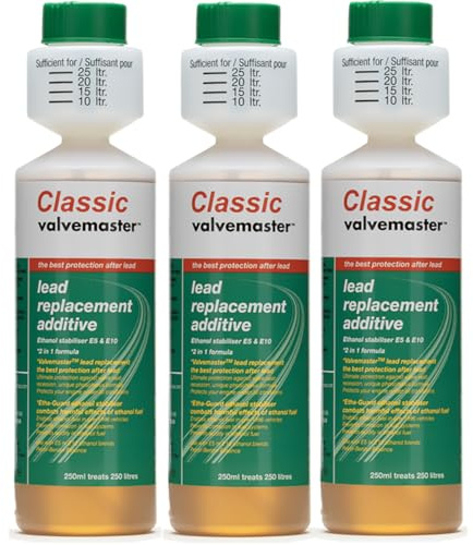 Valvemaster Classic Lead Replacement Fuel Additive with Ethanol Protection - 3 x 250ml